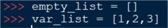instantiate python list