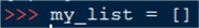 instantiate python list