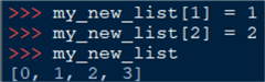 Index assignment