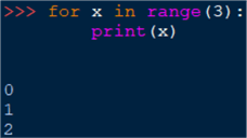 iterate over a range