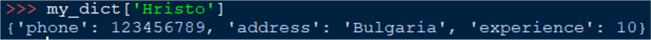 access nested dictionary