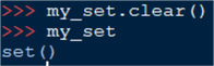 Reset the set a to an empty state, discarding all its elements