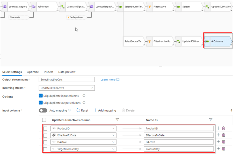 Azure Synapse Analytics data flow
