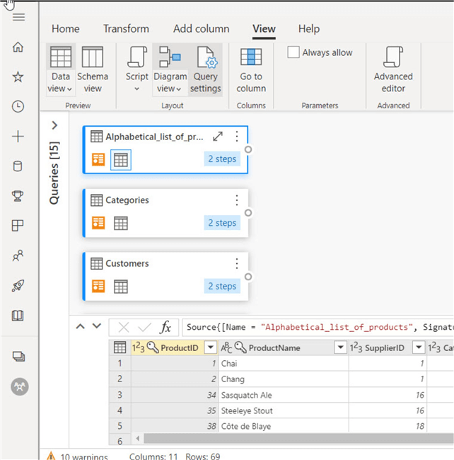 Diagram view screen 1