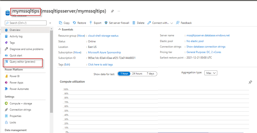Azure SQL database