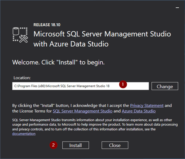 ssms Install Screen
