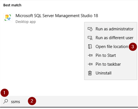 Search for ssms