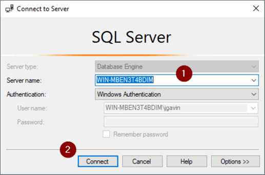 Connect to SQL Server