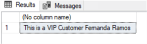 query results
