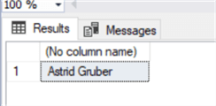 query results