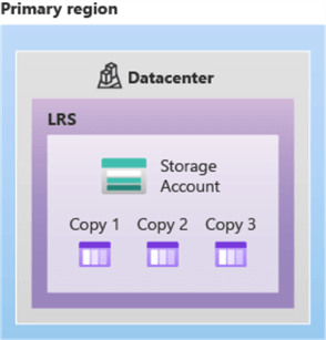 Locally-redundant backup storage