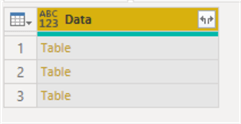 Data column only