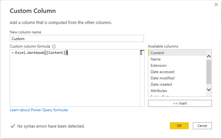 Combine Files in Power BI with Column Name or Column Count Changes
