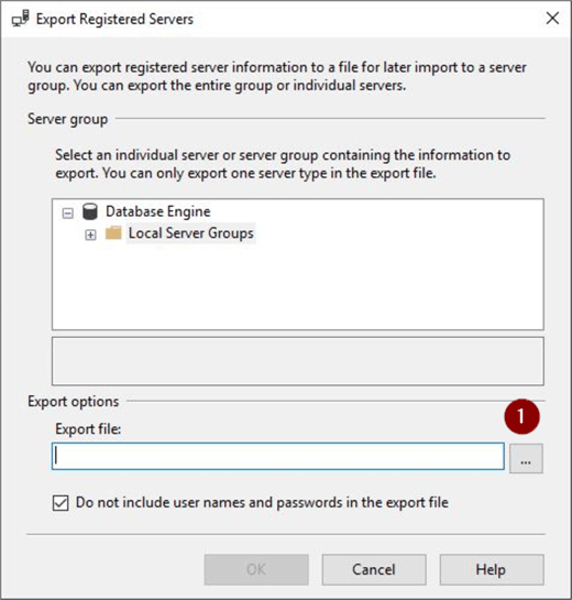 Browse to Backup Folder