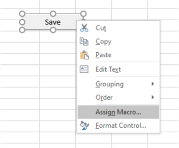 Assign Macro button