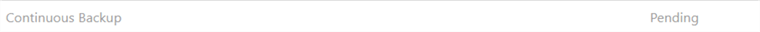 cosmos db continuous backups