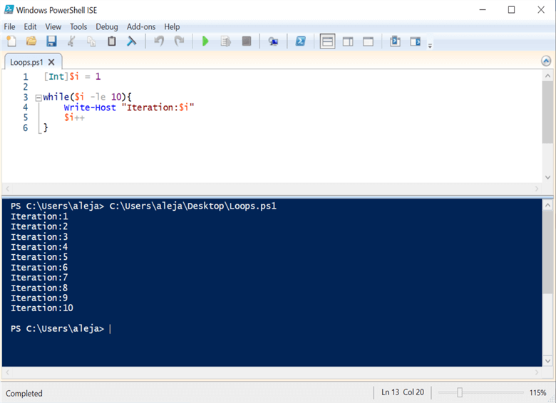 PowerShell Loops - FOR, FOREACH, WHILE, DO UNTIL and DO WHILE