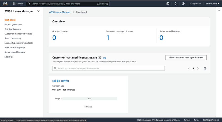 AWS License Manager