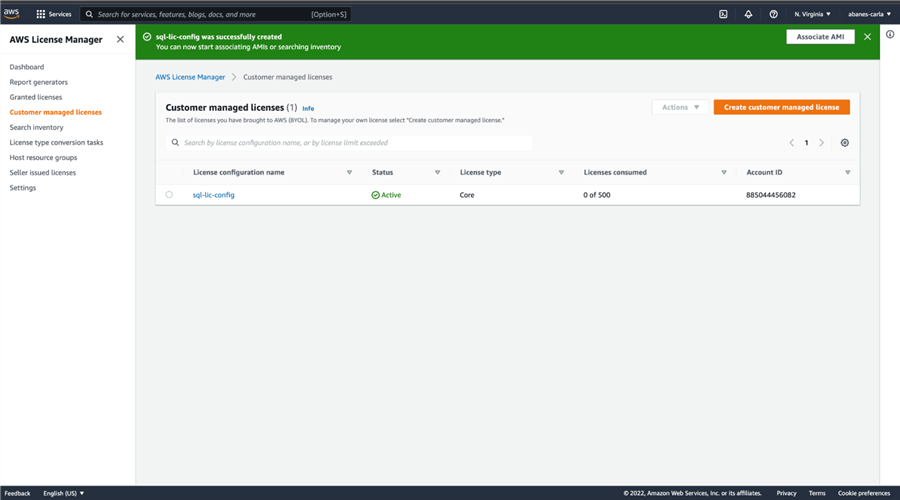AWS License Manager