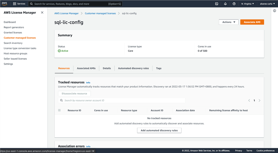 AWS License Manager