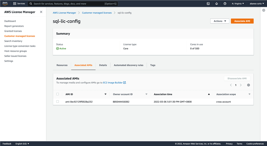 AWS License Manager