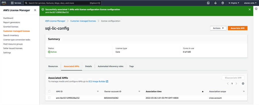 AWS License Manager