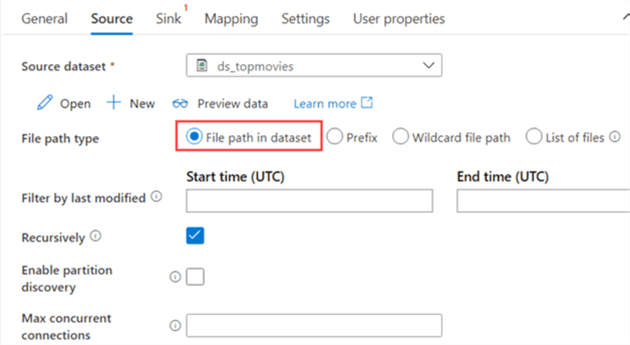 copy activity