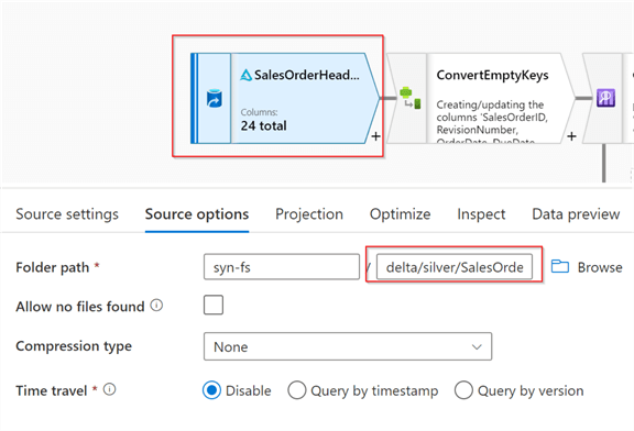 create a new data flow