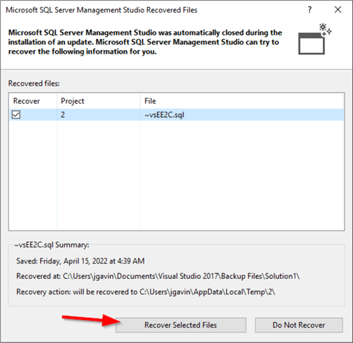 Recover Files