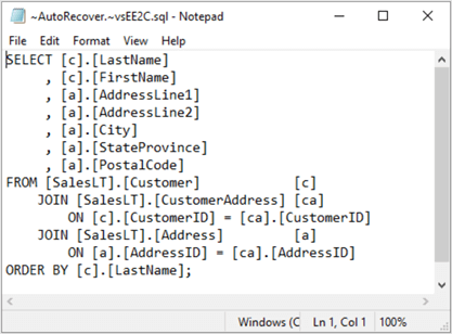 Opened Temp File