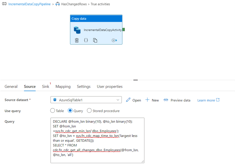 Export Data from Azure SQL Database to Azure with Change Data Capture