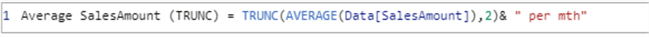 Using the TRUNC DAX function