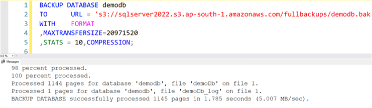 sql server backup
