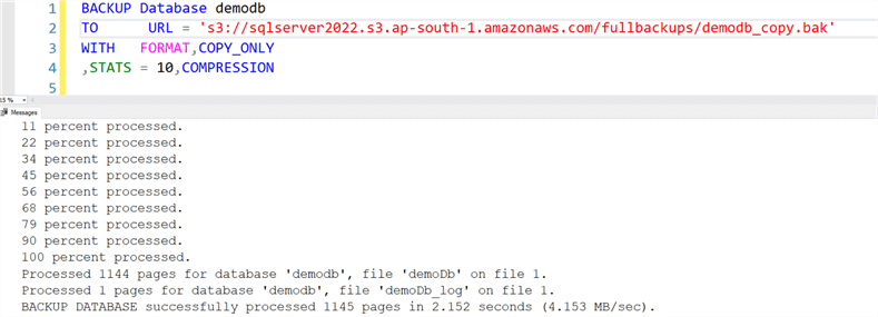 sql server backup