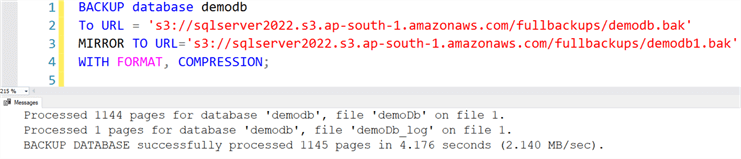 sql server backup