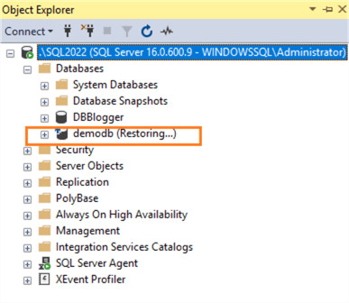 ssms object explorer