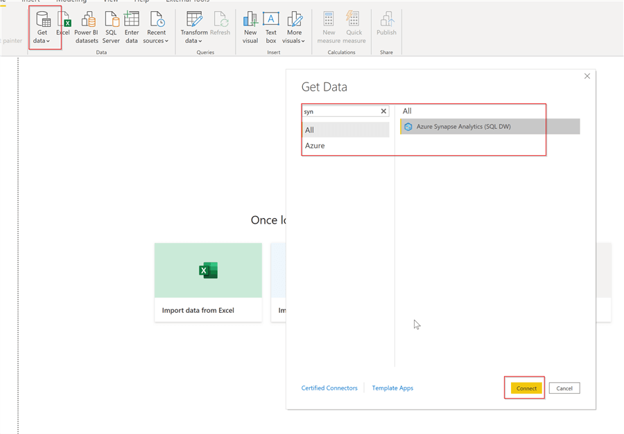 power bi get data