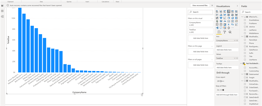 simple dashboard report