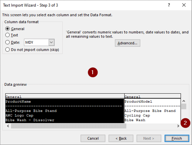 Excel Text Import Wizard 3