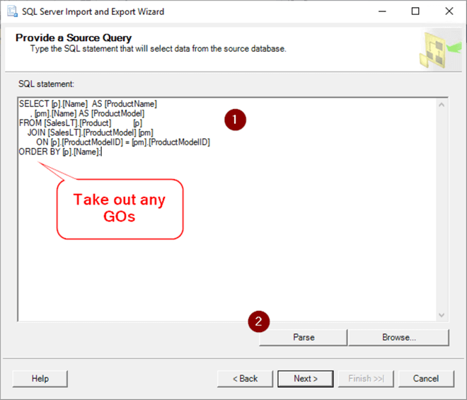 Import and Export Wizard 6