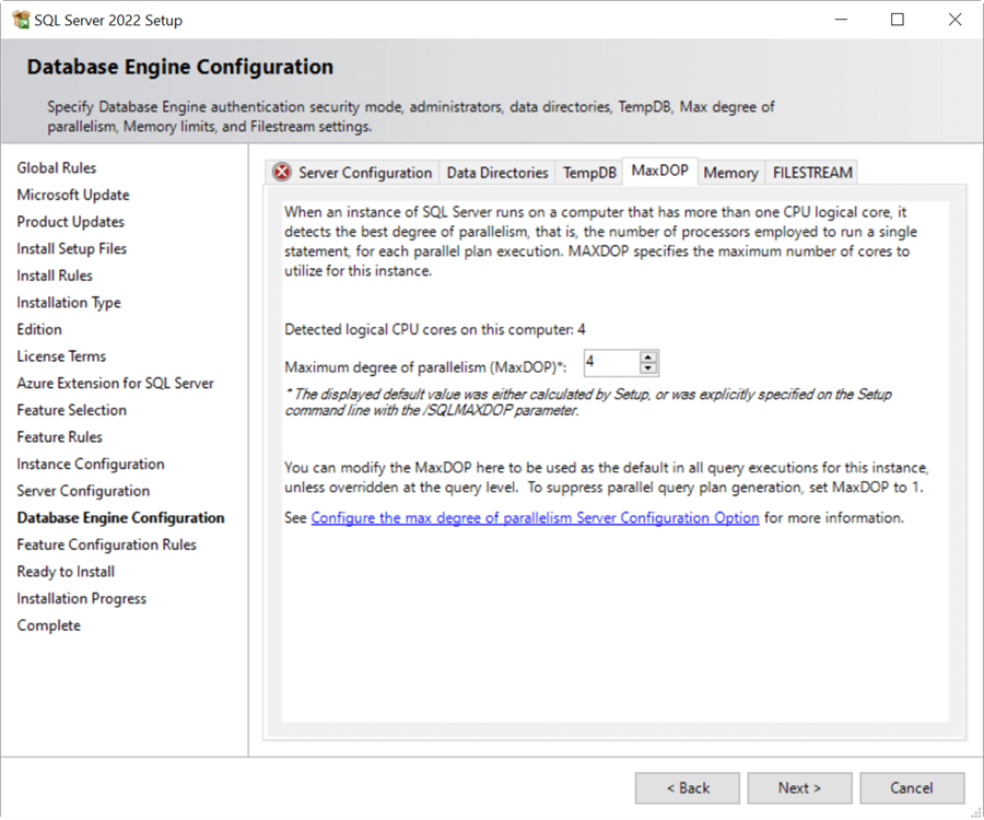 sql server 2022 installation