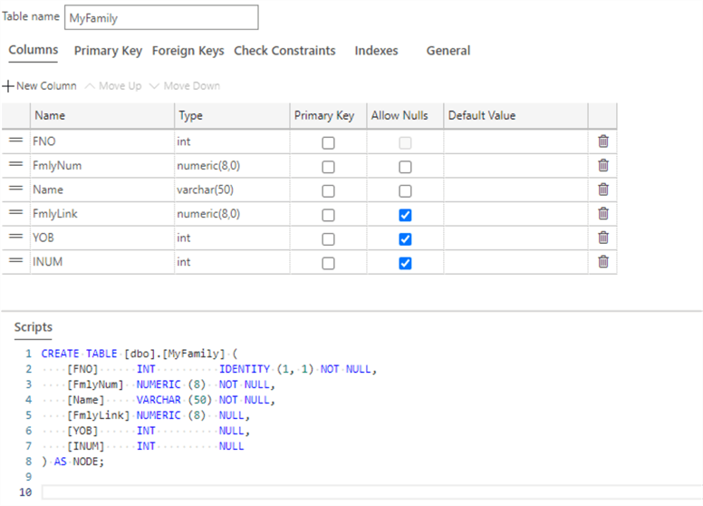 Build Graph Node and Edge Tables using Azure Data Studio