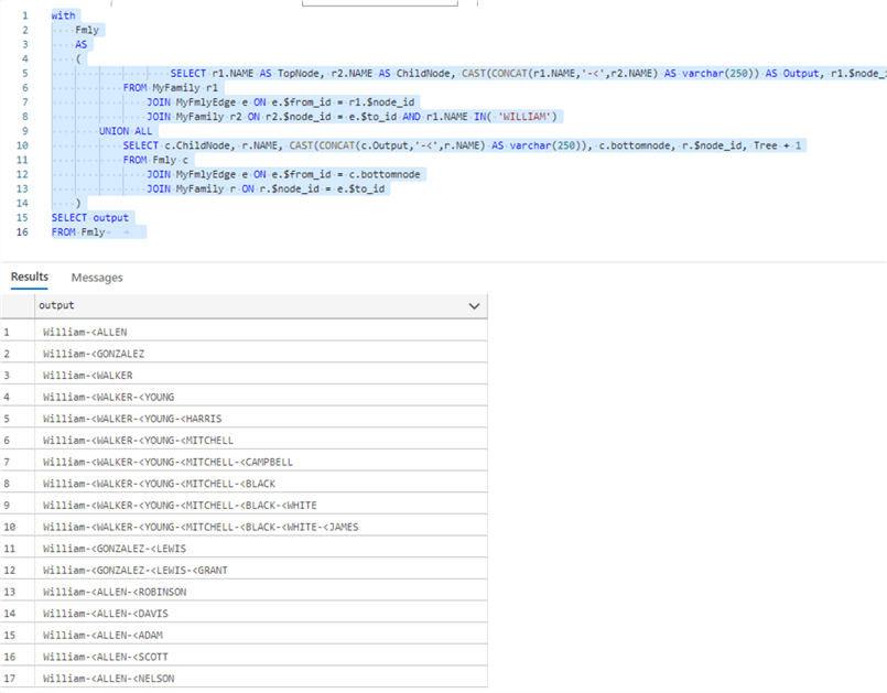 Build Graph Node and Edge Tables using Azure Data Studio