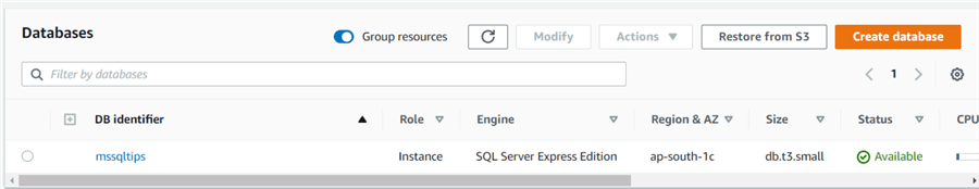 Database lists