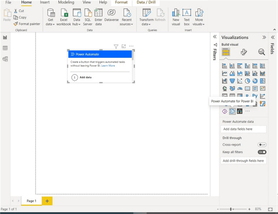 Refresh Power BI Dataset by Integrating Power Automate in the Report