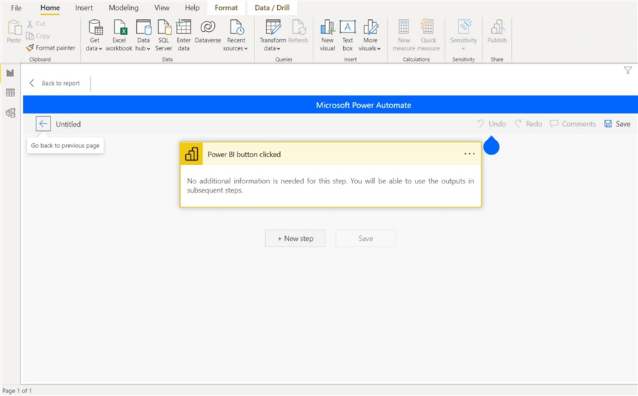 Refresh Power BI Dataset by Integrating Power Automate in the Report