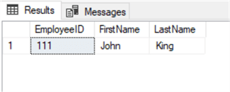 HREmployees table with column inactive