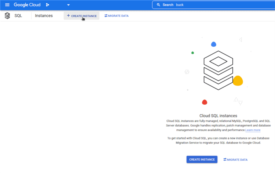 Create Cloud SQL instance-step 2