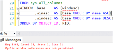 error cyclic reference