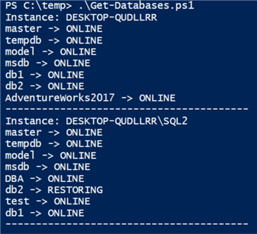 PowerShell Scripts to Query All SQL Servers for Central Monitoring